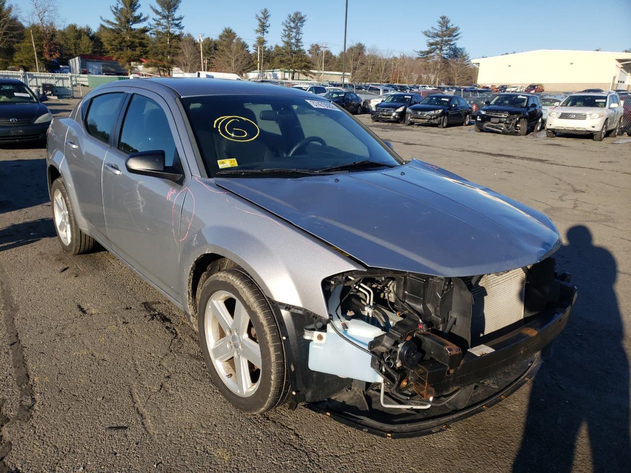 DODGE AVENGER SE 2013 with VIN 1C3CDZAB6DN681610 - Photo from auction