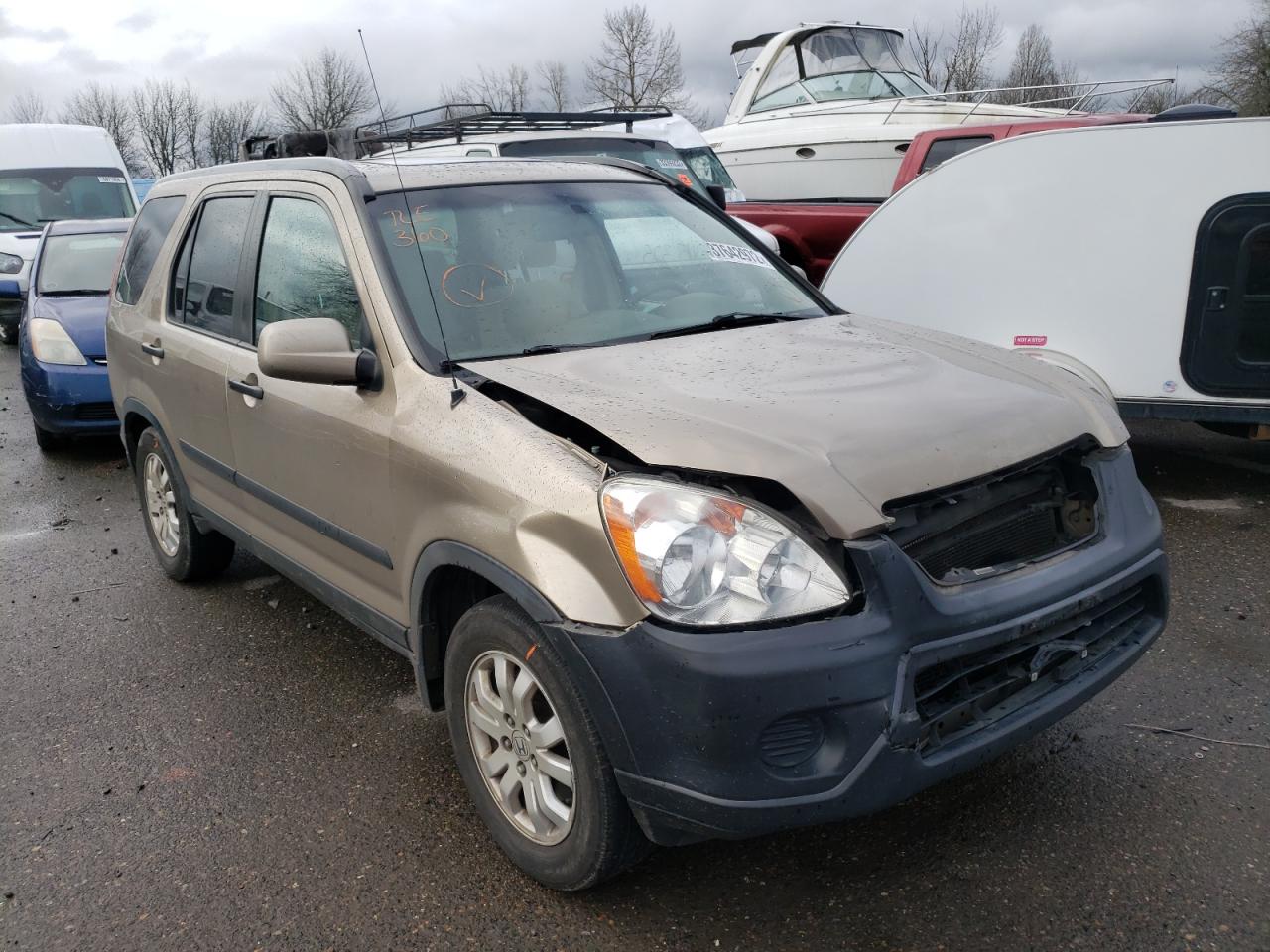 HONDA CR-V EX 2006 with VIN JHLRD77856C010971 - Photo from auction