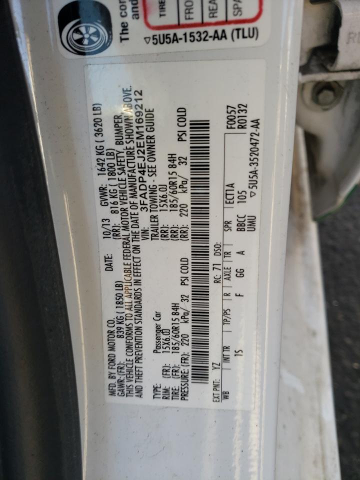 Photo 10 from auction – 2014 FORD FIESTA with VIN 3FADP4EJ2EM169212