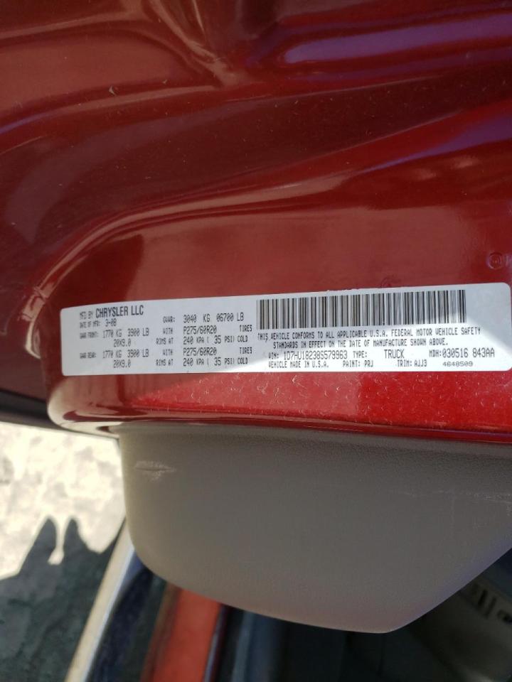 Photo 10 from auction – 2008 DODGE RAM 1500 S with VIN 1D7HU18238S579963