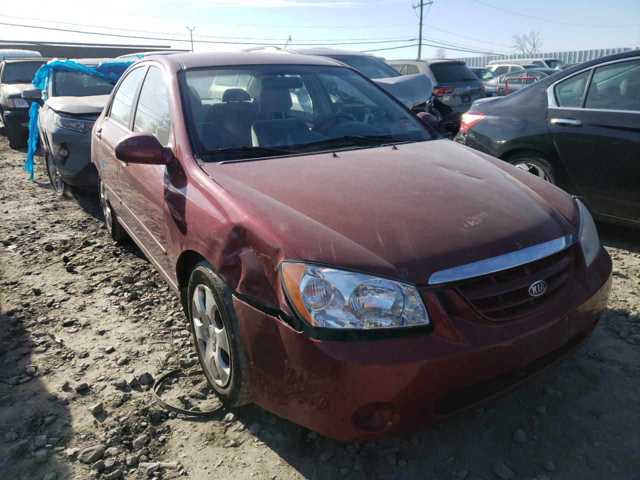 KIA SPECTRA LX 2006 with VIN KNAFE121565360638 - Photo from auction