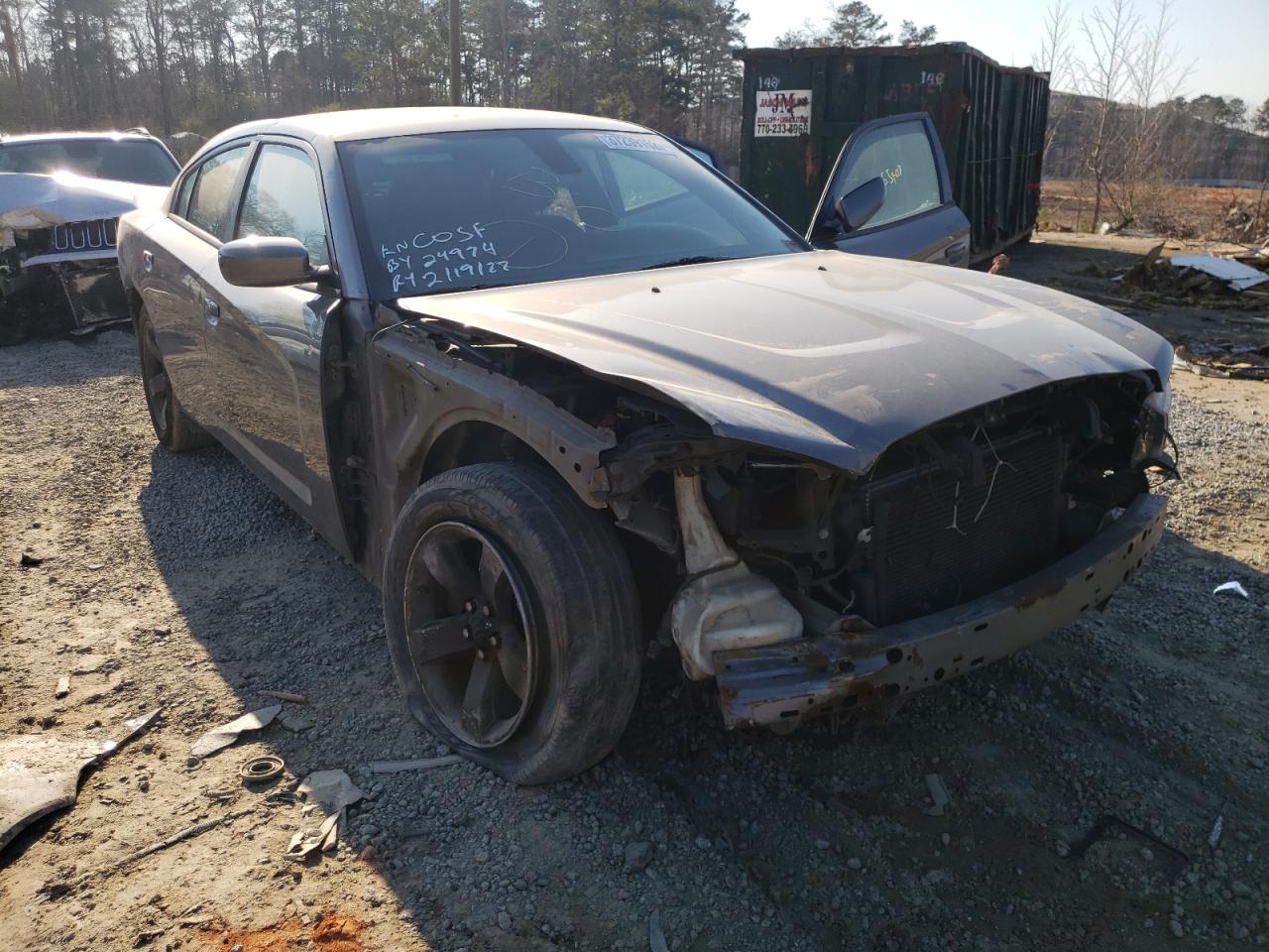 DODGE CHARGER 2012 with VIN 2C3CDXBG1CH185183 - Photo from auction