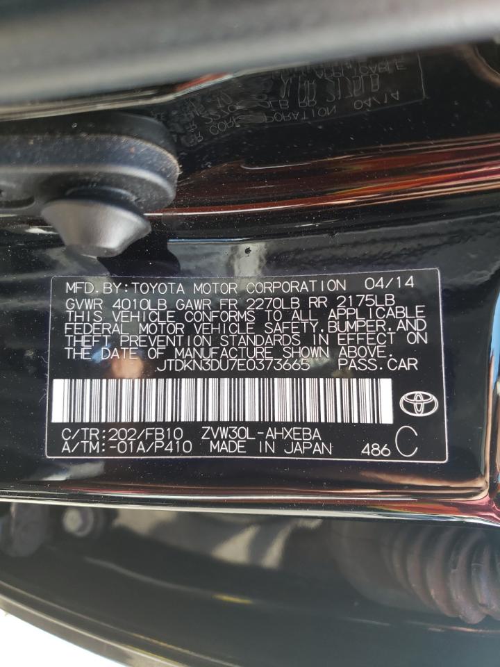 Photo 10 from auction – 2014 TOYOTA PRIUS with VIN JTDKN3DU7E0373665