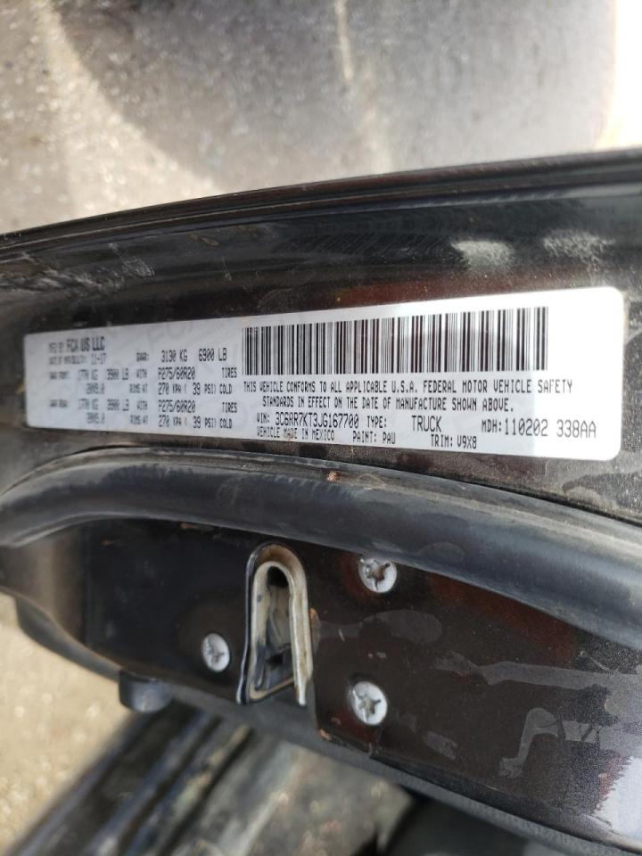 Photo 10 from auction – 2018 RAM 1500 ST with VIN 3C6RR7KT3JG167700