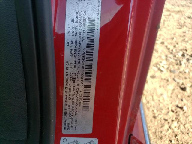Photo 10 from auction – 2012 VOLKSWAGEN BEETLE with VIN 3VWJX7AT0CM608326