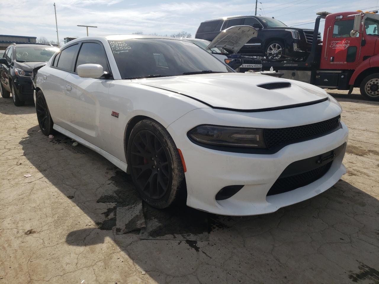 DODGE CHARGER R/ 2018 with VIN 2C3CDXGJ8JH261273 - Photo from auction