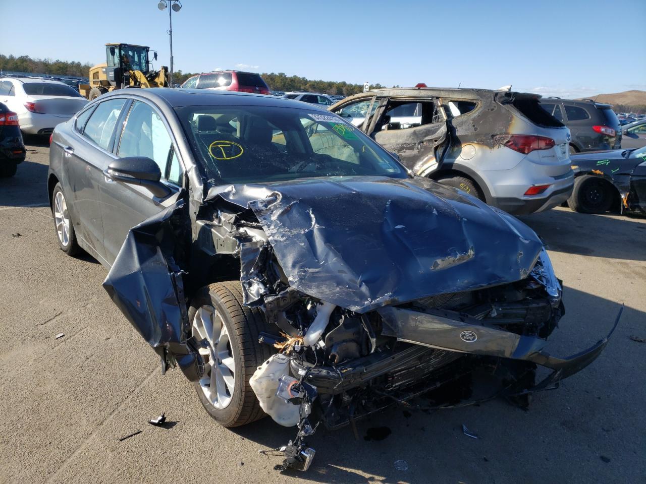 FORD FUSION TIT 2020 with VIN 3FA6P0SU2LR158985 - Photo from auction