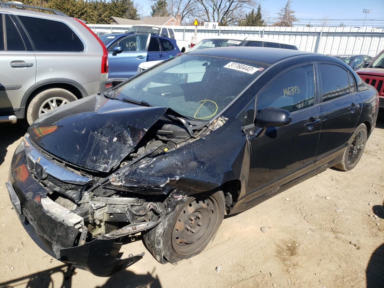 Photo 2 from auction – 2011 HONDA CIVIC LX with VIN 2HGFA1F52BH308514