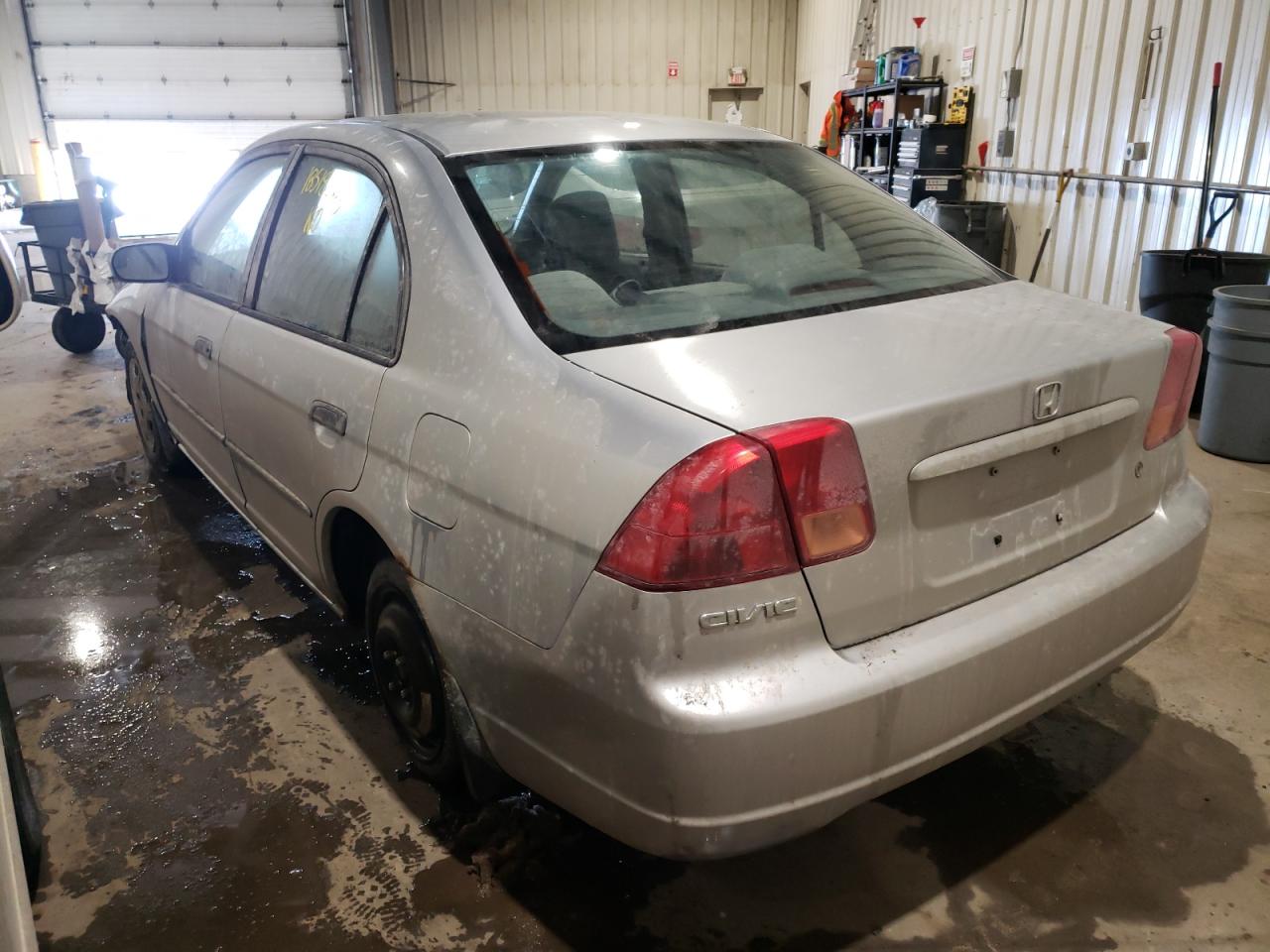 Photo 3 from auction – 2001 HONDA CIVIC DX with VIN 2HGES16331H940024