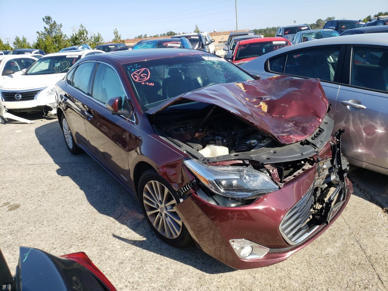 TOYOTA AVALON HYB 2013 with VIN 4T1BD1EB3DU015308 - Photo from auction
