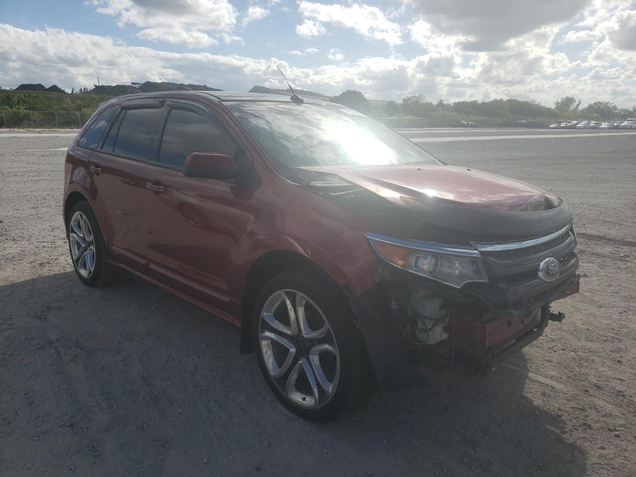 FORD EDGE SPORT 2013 with VIN 2FMDK4AK2DBA69596 - Photo from auction