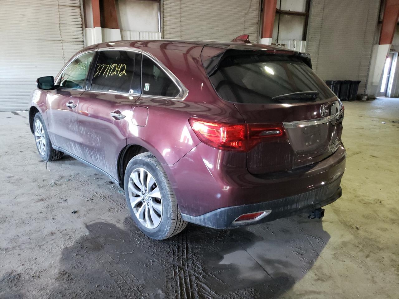 Photo 3 from auction – 2015 ACURA MDX TECHNO with VIN 5FRYD4H40FB005312