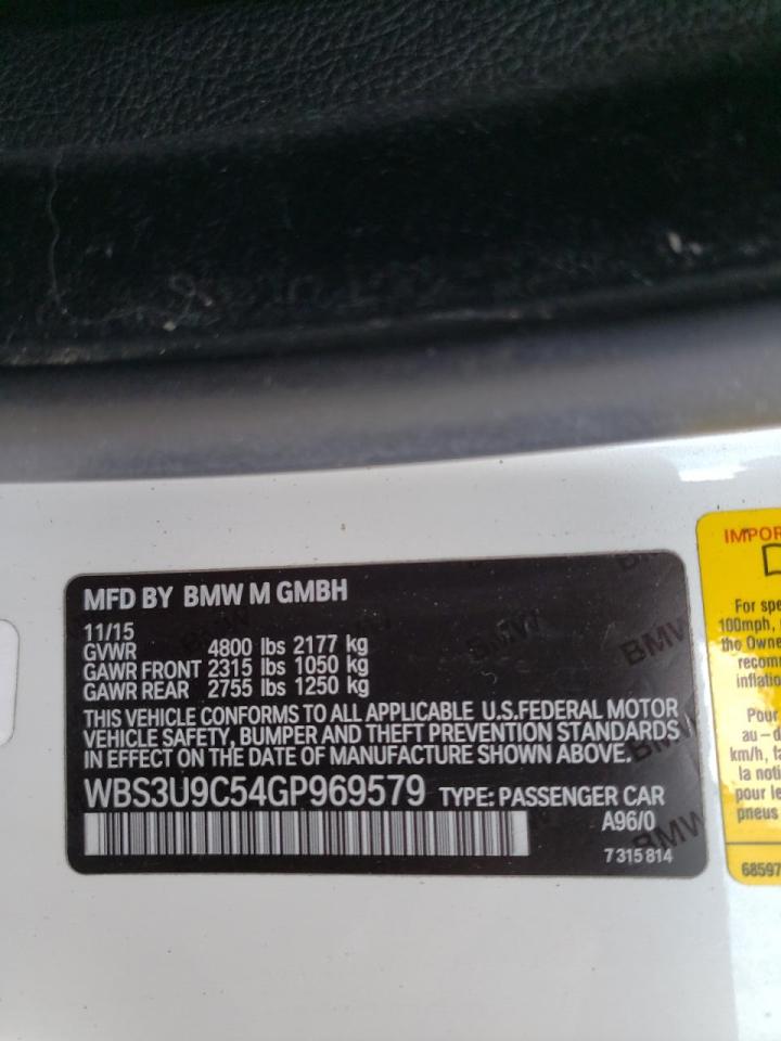Photo 10 from auction – 2016 BMW M4 with VIN WBS3U9C54GP969579