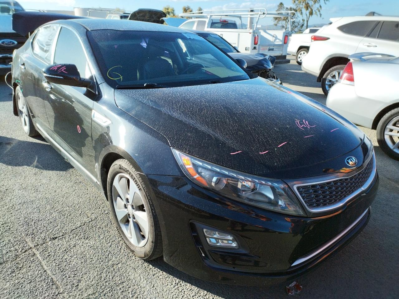 KIA OPTIMA HYB 2015 with VIN KNAGN4AD4F5084177 - Photo from auction