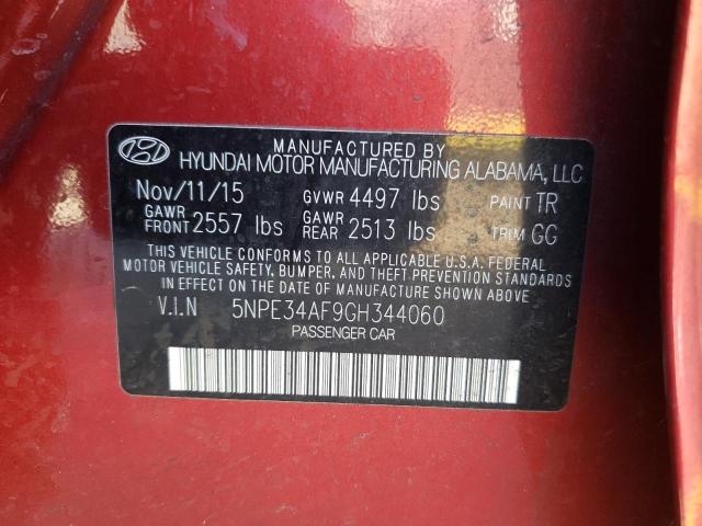 Photo 10 from auction – 2016 HYUNDAI SONATA SPO with VIN 5NPE34AF9GH344060