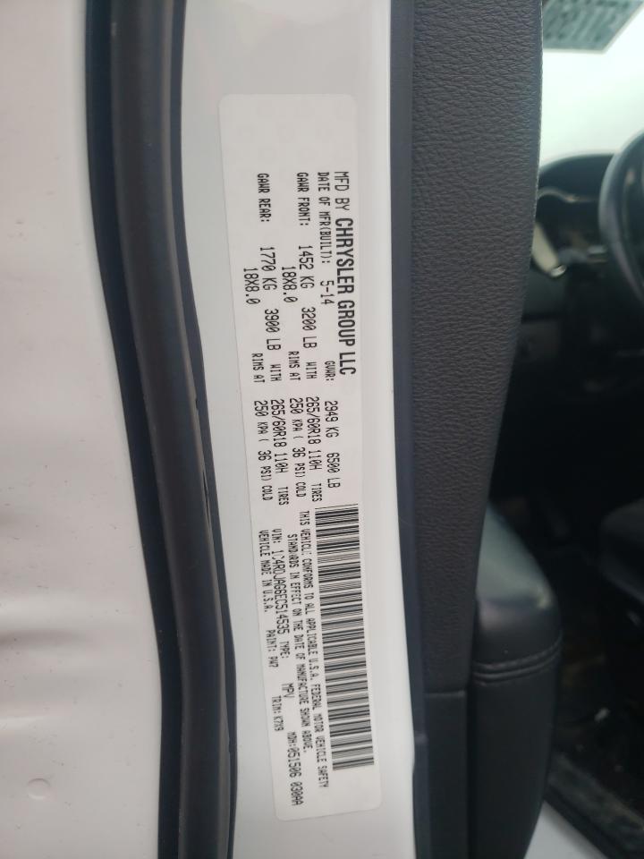 Photo 10 from auction – 2014 DODGE DURANGO SX with VIN 1C4RDJAG6EC514535