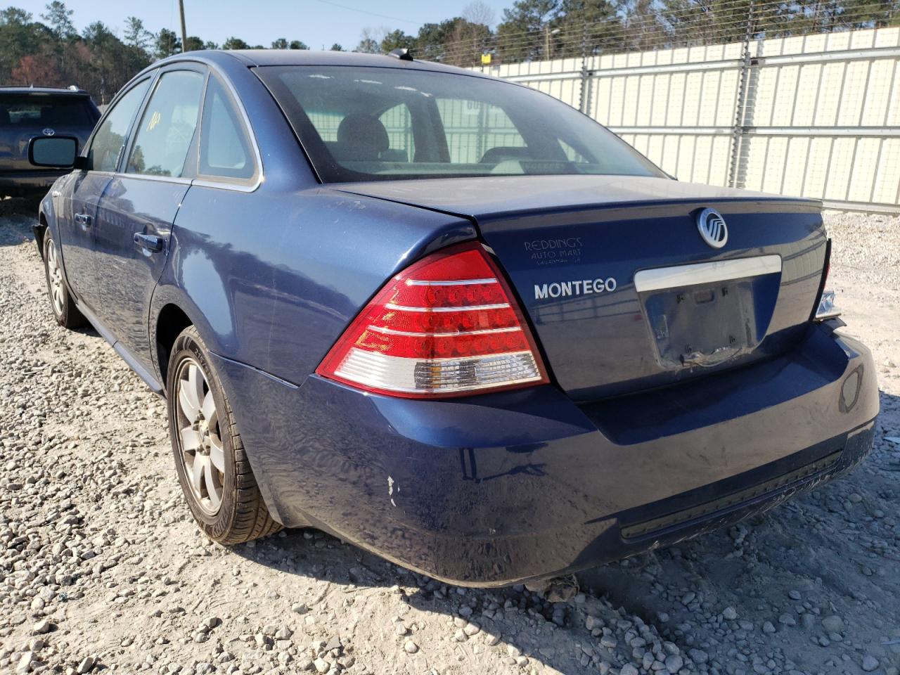 Photo 3 from auction – 2007 MERCURY MONTEGO LU with VIN 1MEHM40167G612355