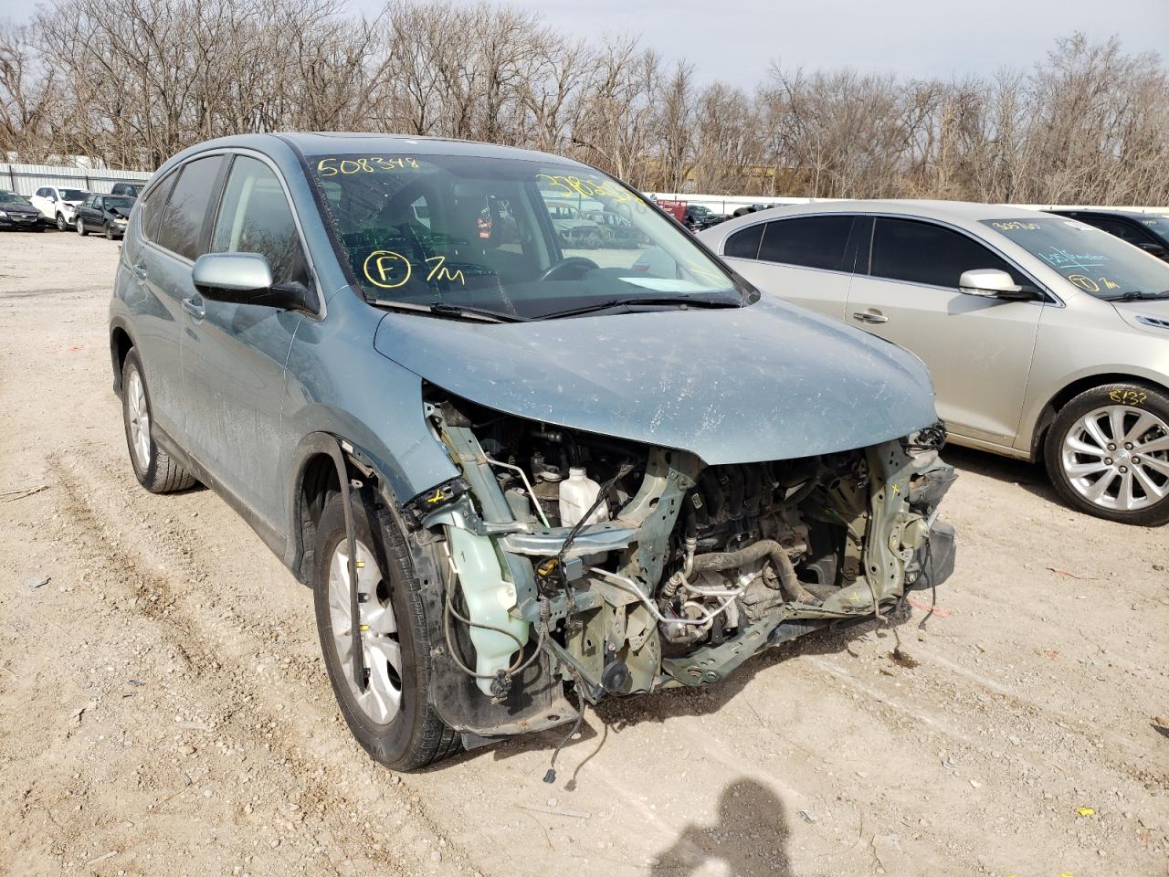 HONDA CR-V EX 2012 with VIN 2HKRM3H58CH508348 - Photo from auction