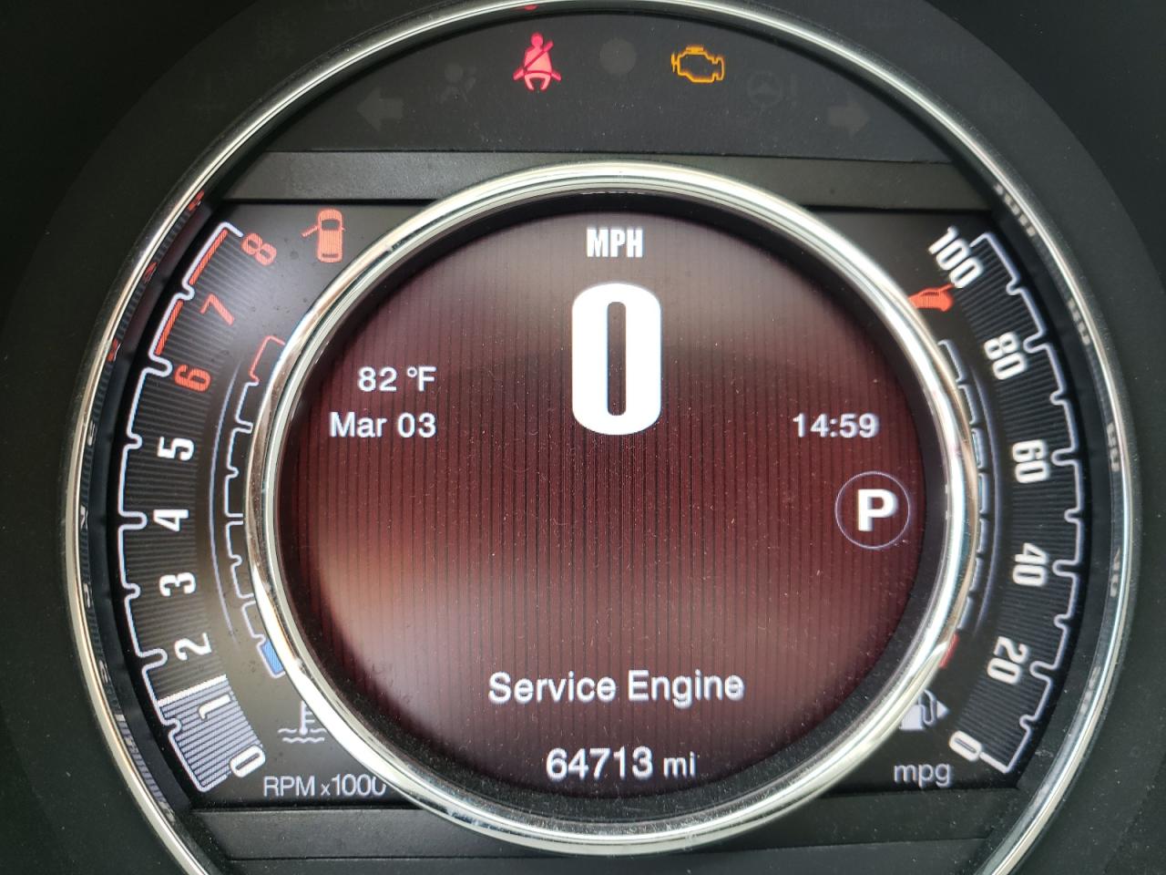 Photo 8 from auction – 2017 FIAT 500 LOUNGE with VIN 3C3CFFCR1HT661709