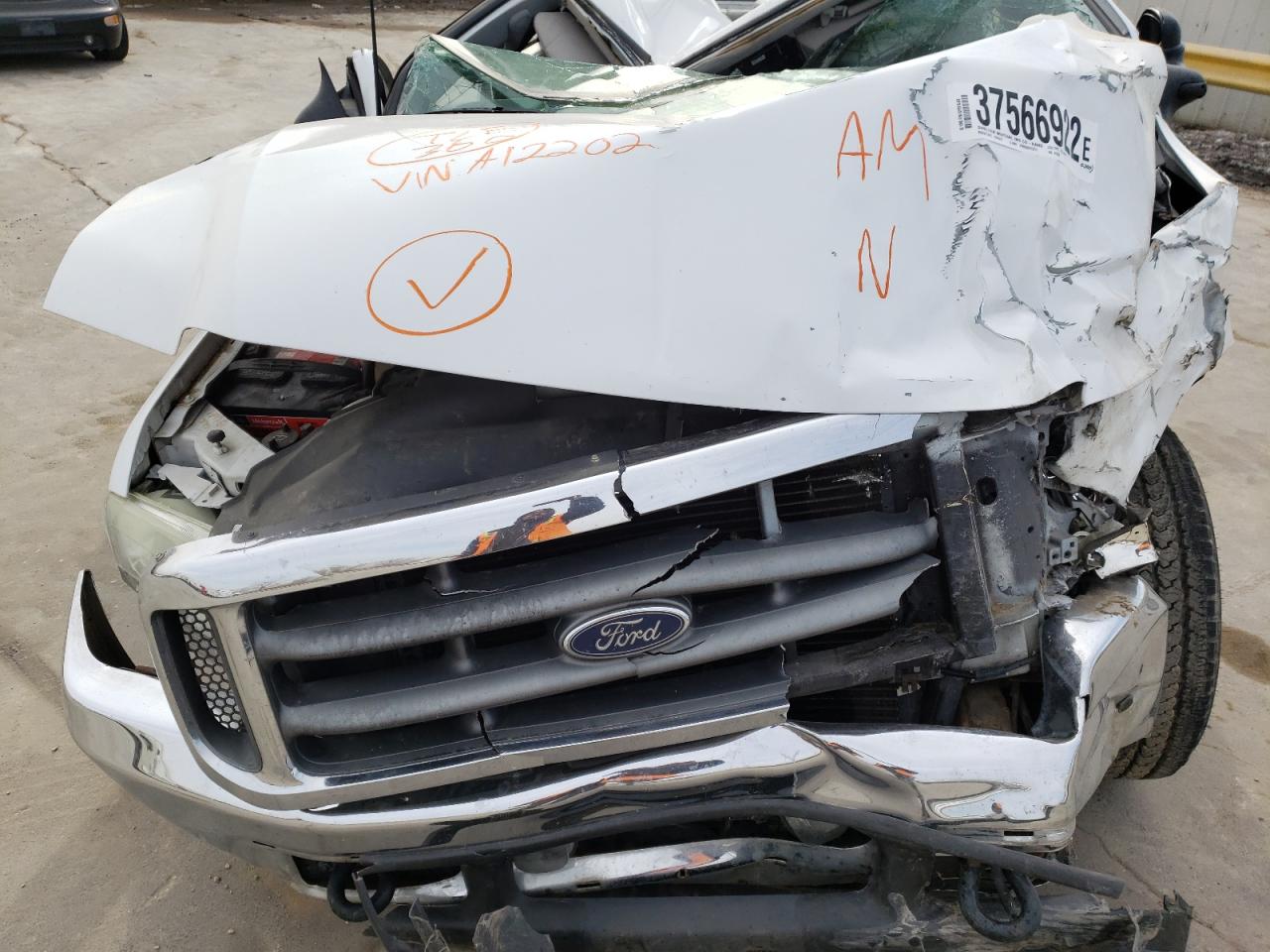 Photo 7 from auction – 2002 FORD F250 SUPER with VIN 1FTNW20F12EA12202