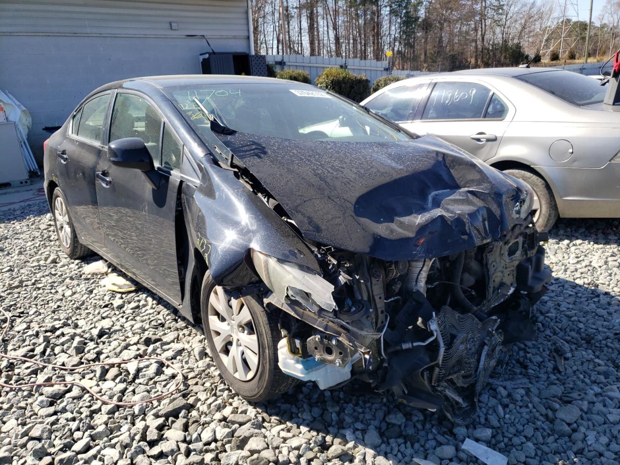 HONDA CIVIC LX 2012 with VIN 19XFB2F52CE345903 - Photo from auction
