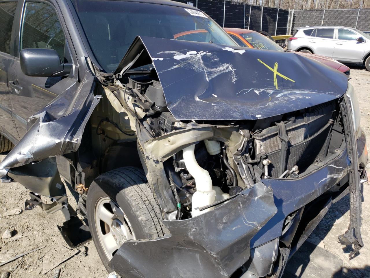 Photo 9 from auction – 2012 HONDA PILOT LX with VIN 5FNYF4H28CB032330