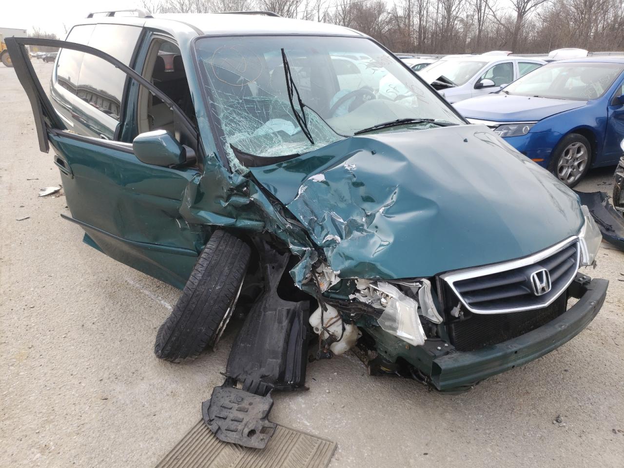 HONDA ODYSSEY EX 2002 with VIN 2HKRL18972H500766 - Photo from auction