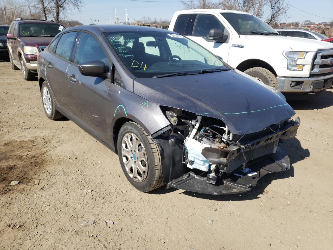 FORD FOCUS SE 2012 with VIN 1FAHP3F21CL217218 - Photo from auction