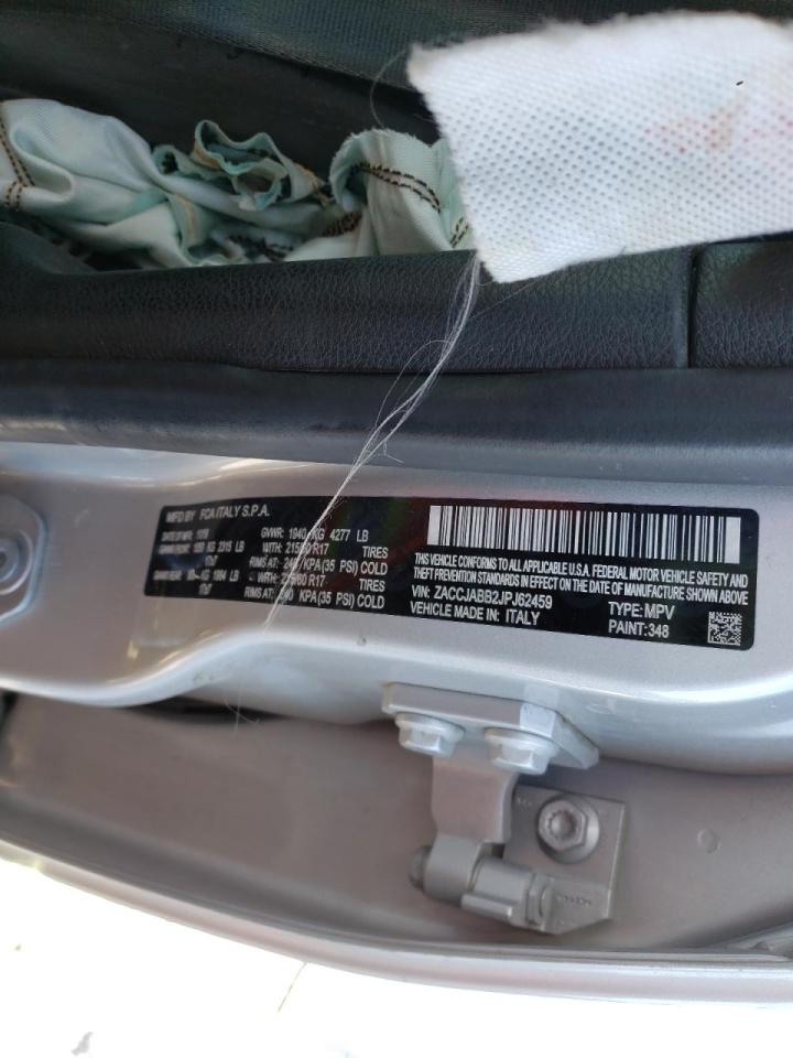 Photo 10 from auction – 2018 JEEP RENEGADE L with VIN ZACCJABB2JPJ62459