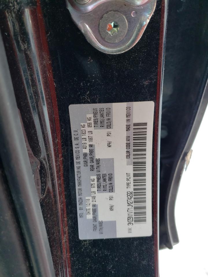 Photo 10 from auction – 2018 MAZDA 3 TOURING with VIN 3MZBN1V71JM274292