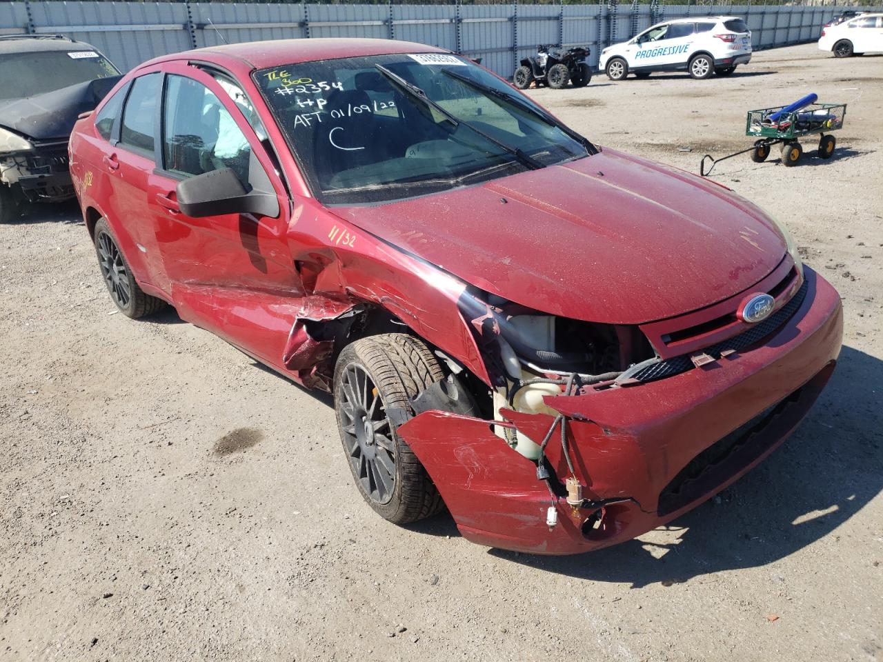 Photo 1 from auction – 2010 FORD FOCUS SES with VIN 1FAHP3GN0AW180909