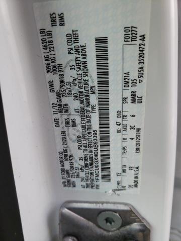 Photo 10 from auction – 2013 FORD ESCAPE SE with VIN 1FMCU0GX4DUB93395