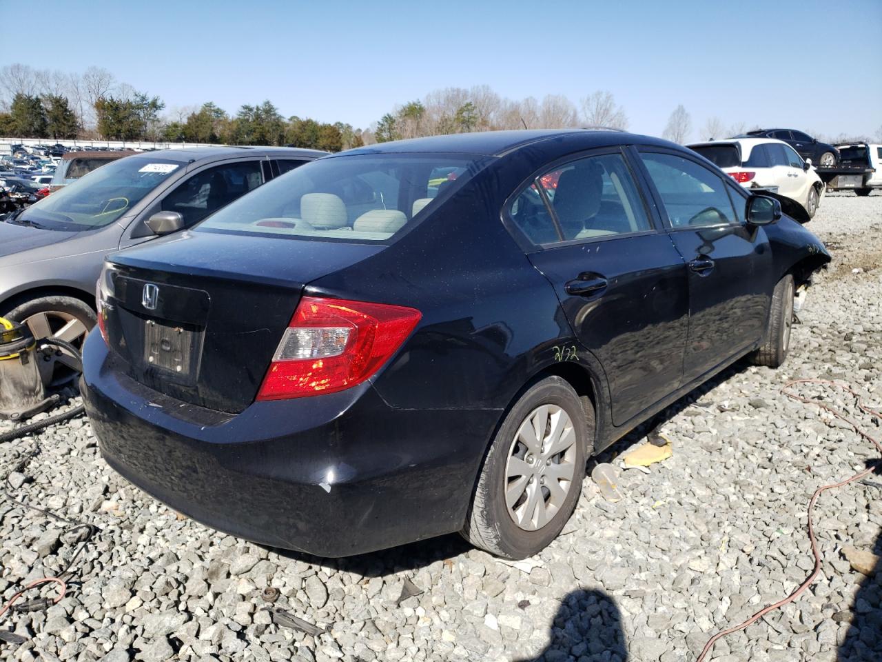 Photo 4 from auction – 2012 HONDA CIVIC LX with VIN 19XFB2F52CE345903