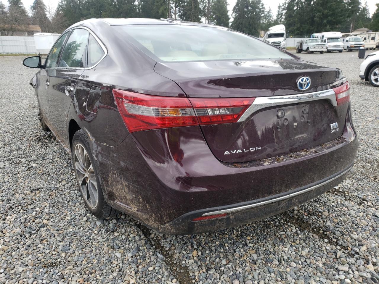 Photo 3 from auction – 2016 TOYOTA AVALON HYB with VIN 4T1BD1EB2GU051303