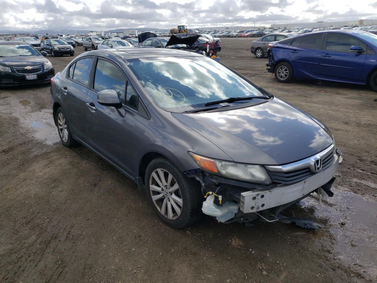 HONDA CIVIC EX 2012 with VIN 2HGFB2F83CH569164 - Photo from auction