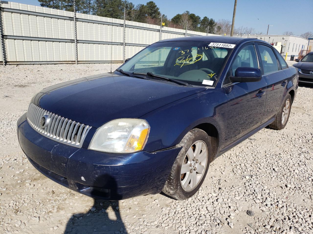 Photo 2 from auction – 2007 MERCURY MONTEGO LU with VIN 1MEHM40167G612355