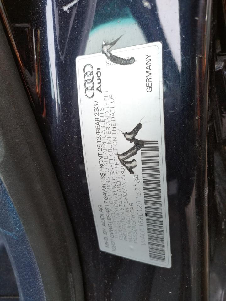 Photo 10 from auction – 2002 AUDI A4 3.0 QUA with VIN WAULT68E12A132184