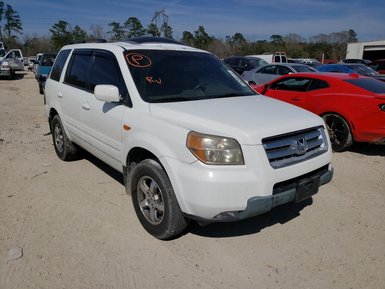 HONDA PILOT EXL 2008 with VIN 5FNYF28518B009154 - Photo from auction