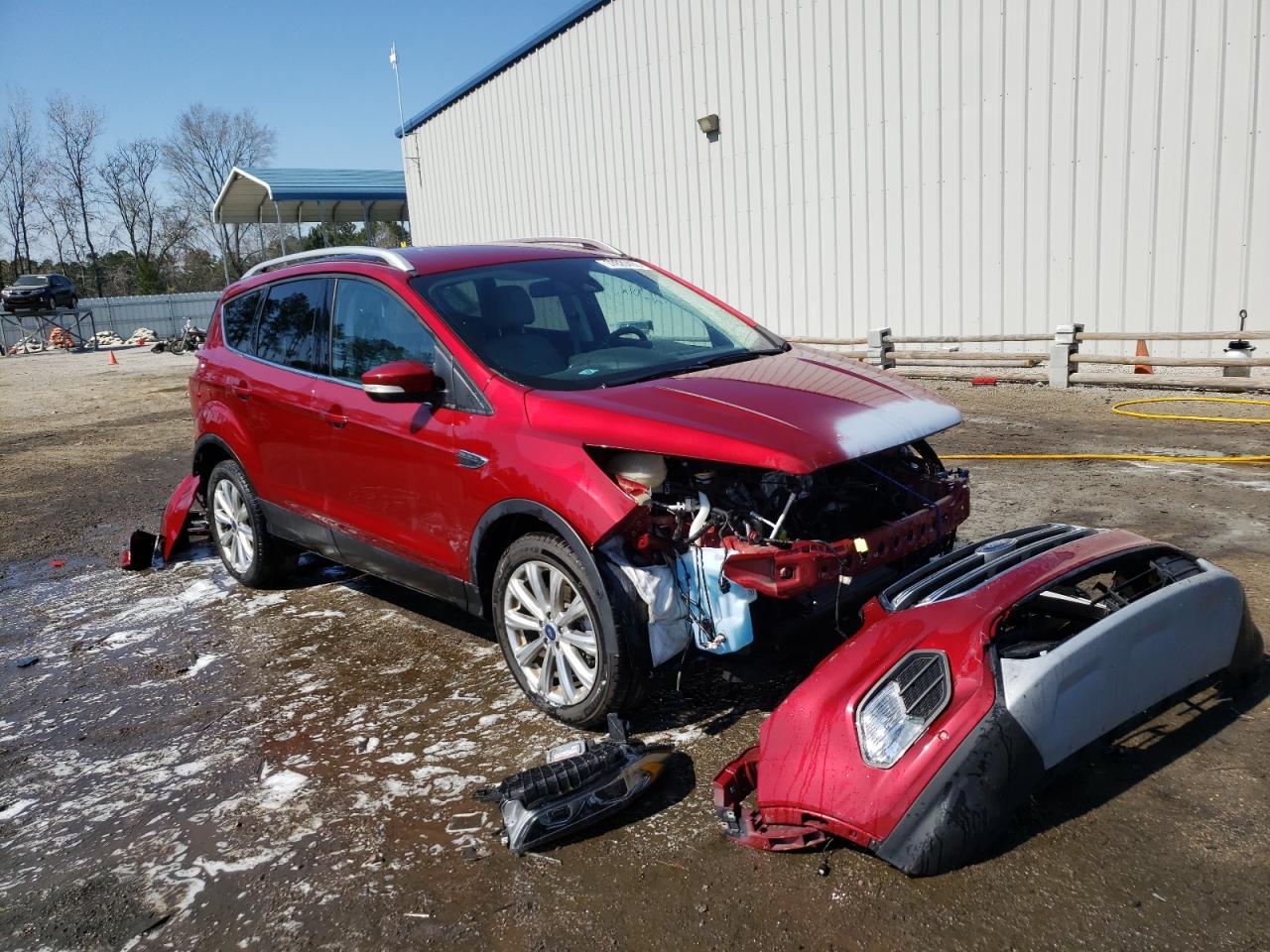 FORD ESCAPE TIT 2017 with VIN 1FMCU0JD8HUC72282 - Photo from auction