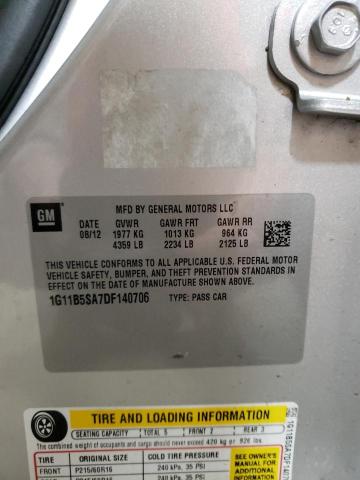 Photo 10 from auction – 2013 CHEVROLET MALIBU LS with VIN 1G11B5SA7DF140706