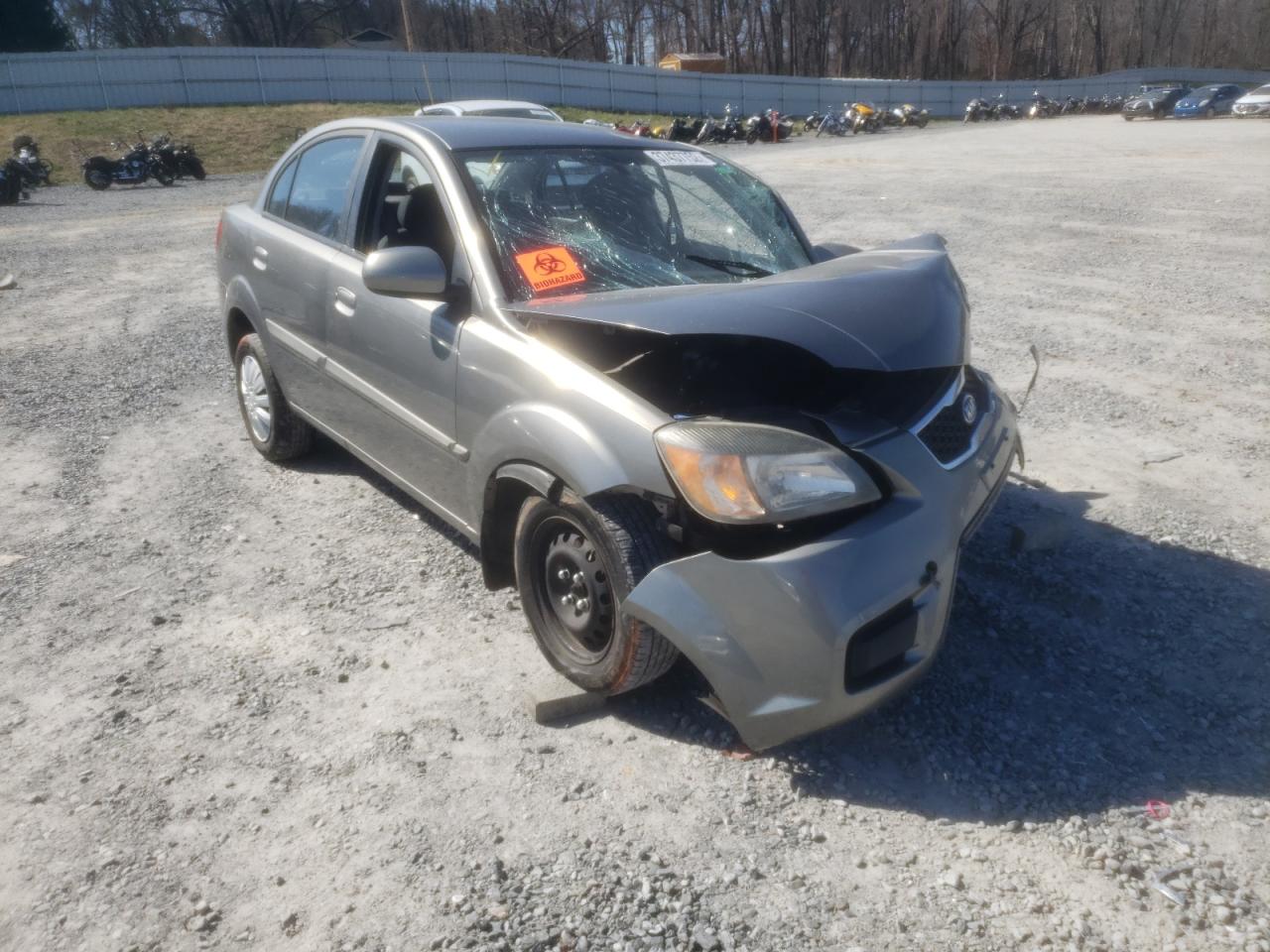 KIA RIO LX 2010 with VIN KNADH4A36A6664521 - Photo from auction