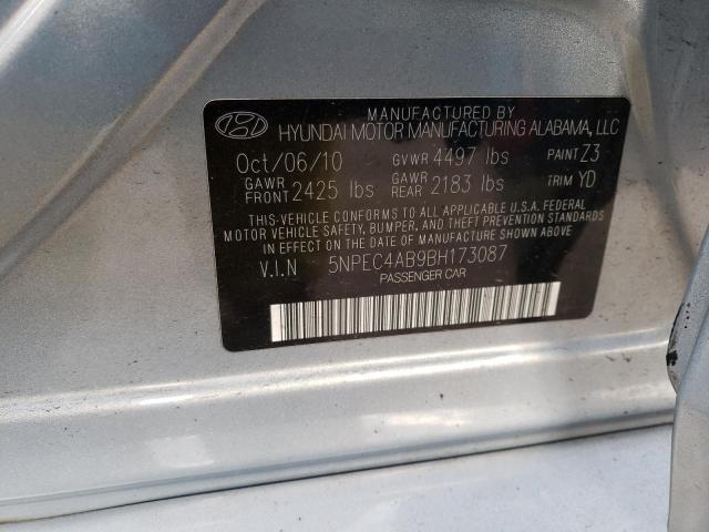 Photo 10 from auction – 2011 HYUNDAI SONATA SE with VIN 5NPEC4AB9BH173087