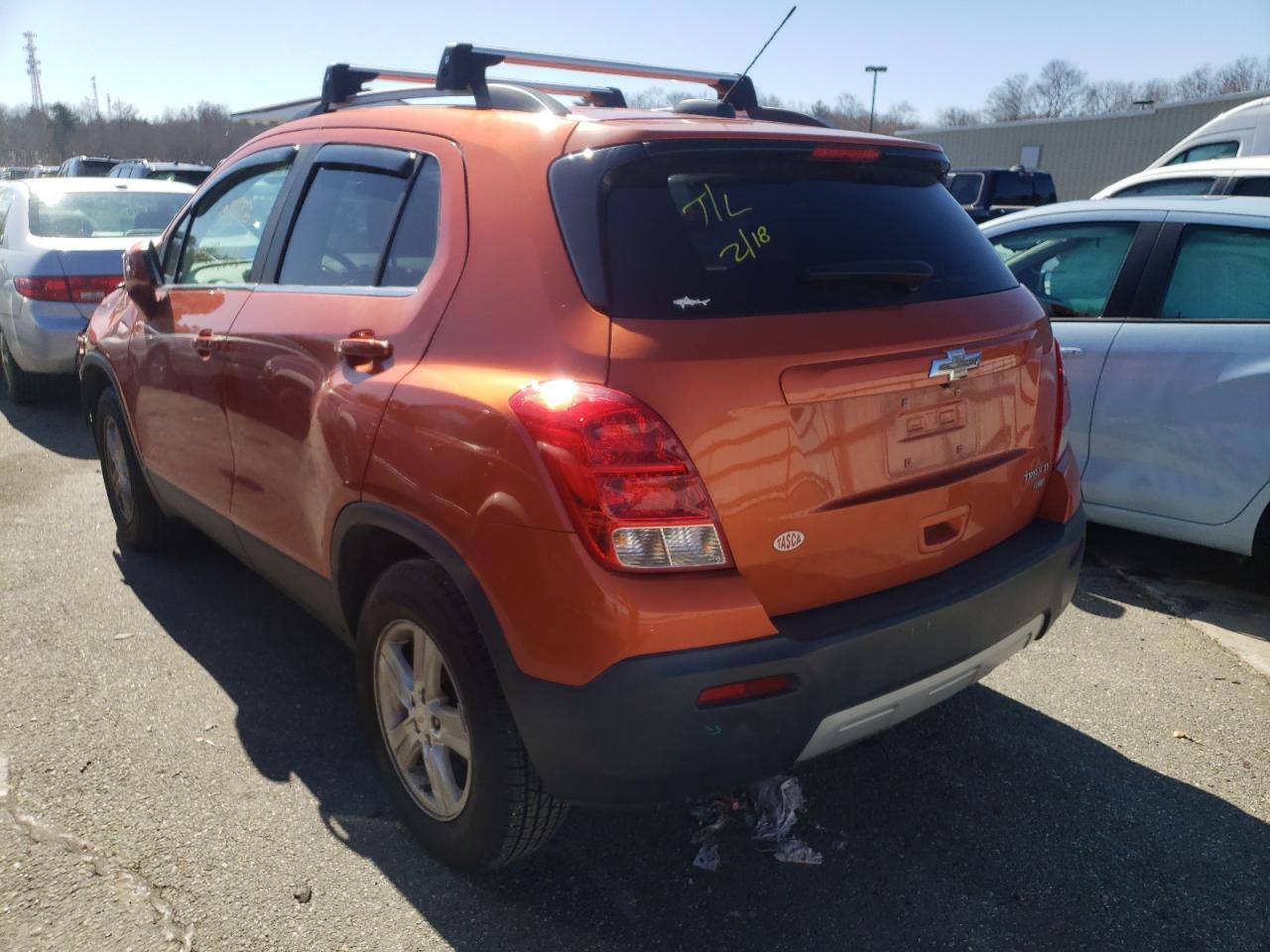 Photo 3 from auction – 2015 CHEVROLET TRAX 1LT with VIN KL7CJRSB0FB233433