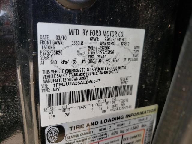 Photo 10 from auction – 2010 FORD EXPEDITION with VIN 1FMJU2A56AEB50547