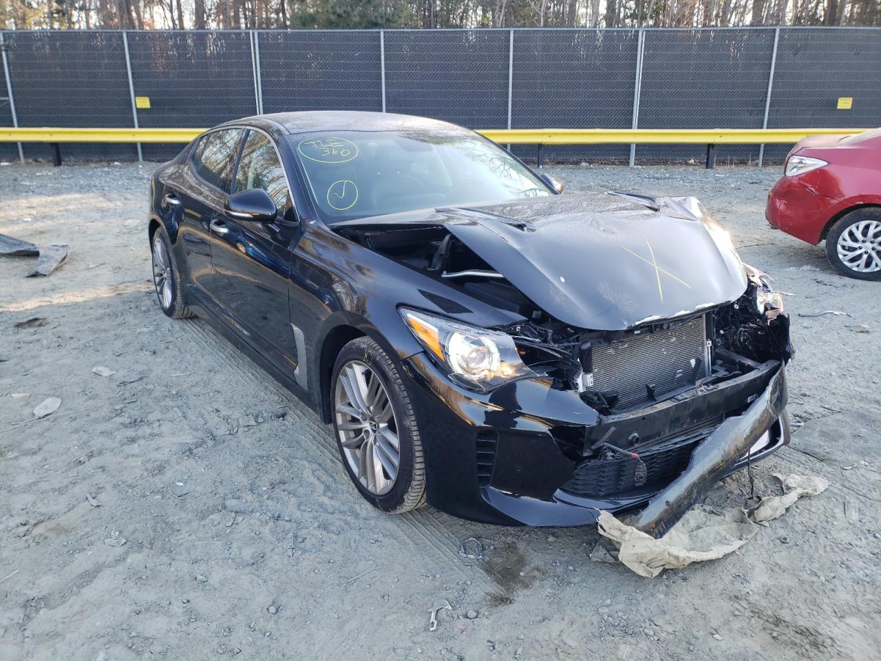 KIA STINGER 2018 with VIN KNAE15LA8J6016916 - Photo from auction