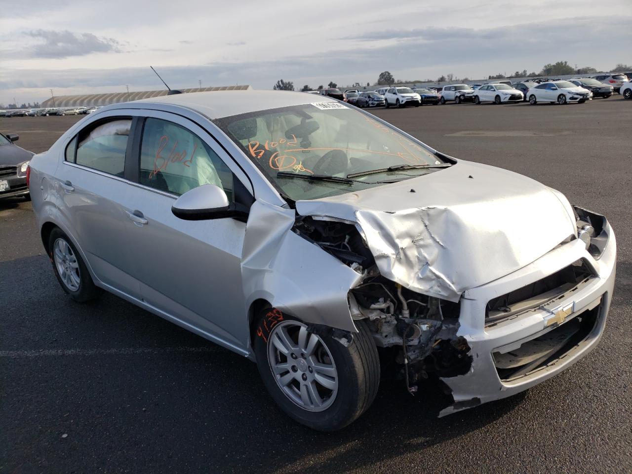 CHEVROLET SONIC LT 2016 with VIN 1G1JC5SH1G4155924 - Photo from auction