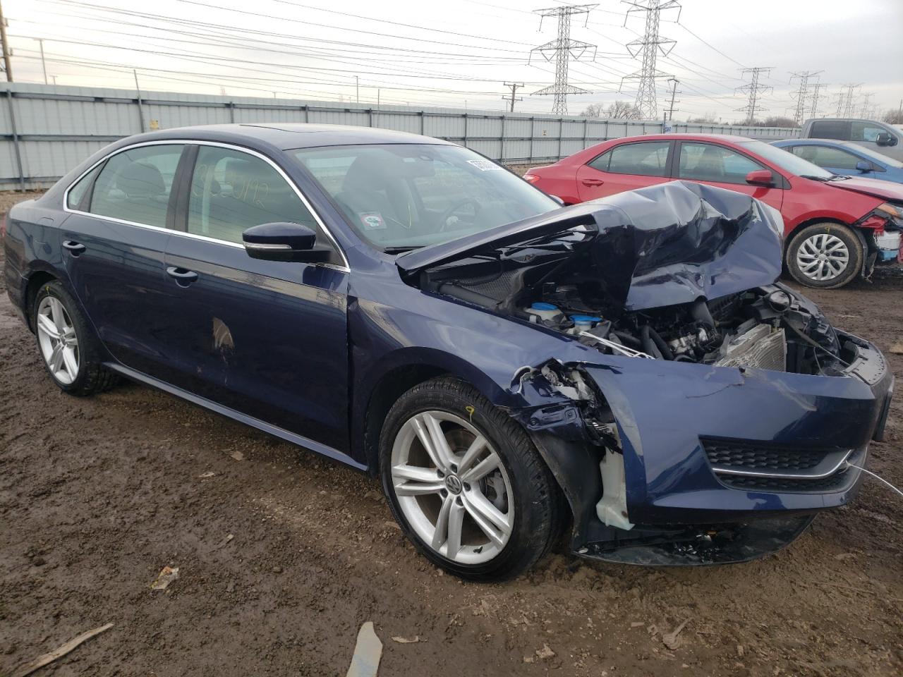 VOLKSWAGEN PASSAT SE 2014 with VIN 1VWBS7A36EC092609 - Photo from auction
