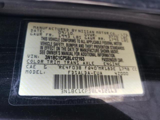 Photo 10 from auction – 2011 NISSAN VERSA S with VIN 3N1BC1CP5BL412163