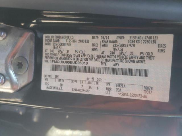 Photo 10 from auction – 2014 FORD ESCAPE TIT with VIN 1FMCU0J95EUD06010