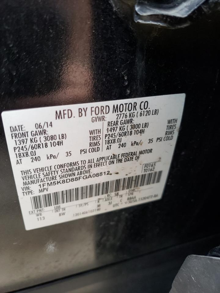 Фото 10 с аукциона – 2015 FORD EXPLORER X с VIN 1FM5K8D88FGA08812